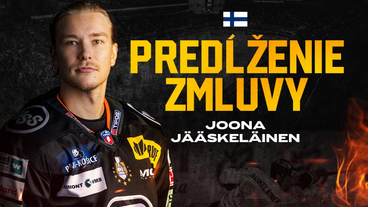 Joona Jääskeläinen predĺžil zmluvu s HC Košice