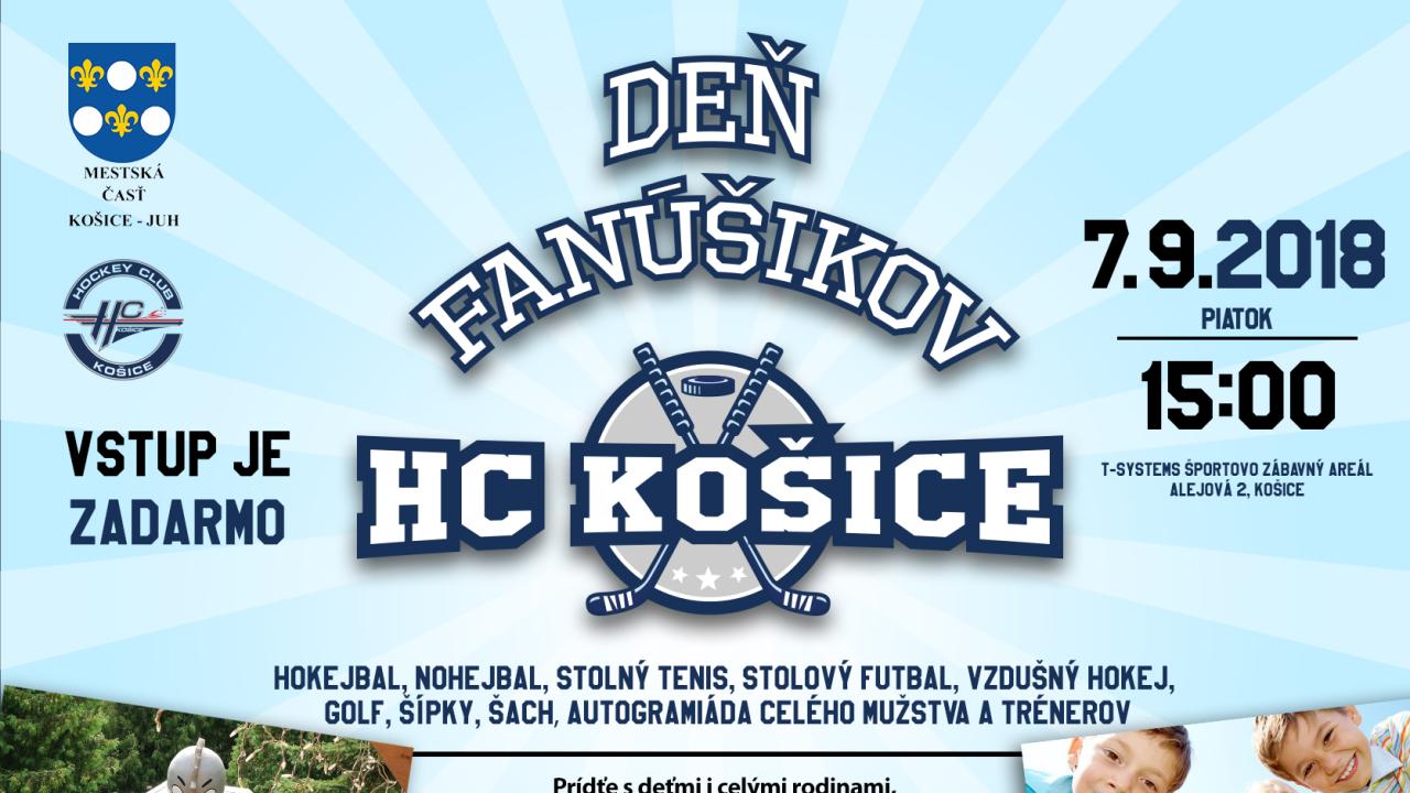 Pripravujeme Deň fanúšikov HC Košice. Uskutoční sa 7. septembra.